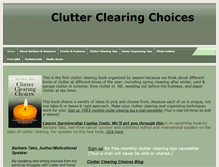 Tablet Screenshot of clutterclearingchoices.com